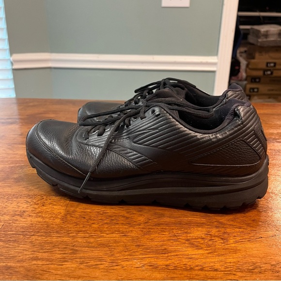 Brooks Addiction Walker men’s walking shoes all black size 12.5 wide 2E - Picture 6 of 13